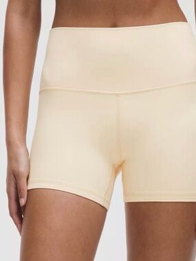 lululemon athletica High-Rise Cream Bike Shorts